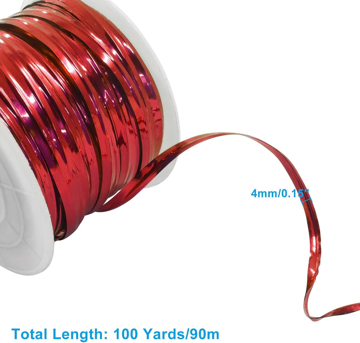 100 Yards Metallic Twist Ties Roll, 4mm, Gold