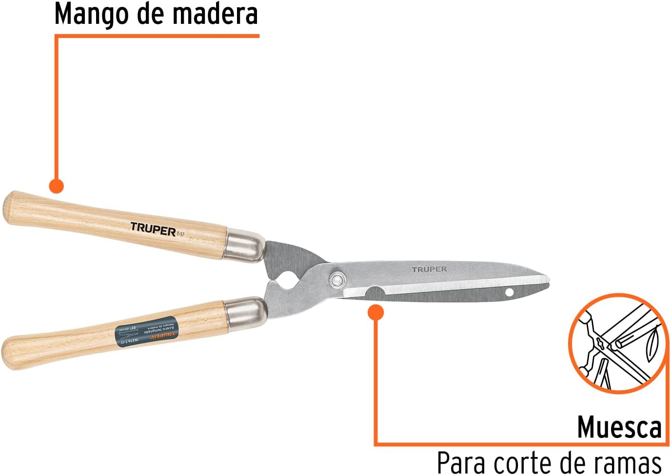 10-Inch Precision Ground Blade Hedge Shears (Model 31460 / T-17)