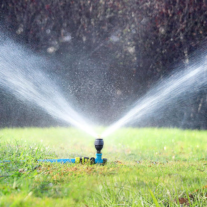 Impact Sprinklers for Yard, 360 Degree Rotating Adjustable Heavy Duty Pulsating Water Sprinkler Head with Aluminum Alloy Spike Base, for Lawn Patio Garden