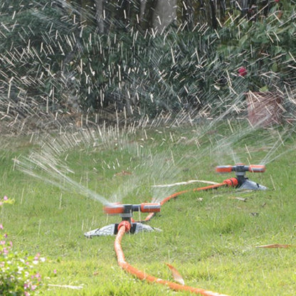 Impact Sprinklers for Yard, 360 Degree Rotating Adjustable Heavy Duty Pulsating Water Sprinkler Head with Aluminum Alloy Spike Base, for Lawn Patio Garden