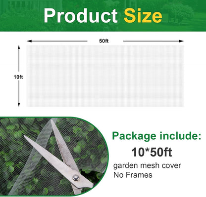 Garden Netting, 2 Pack 10x33FT Ultra Fine Mesh Insect Netting