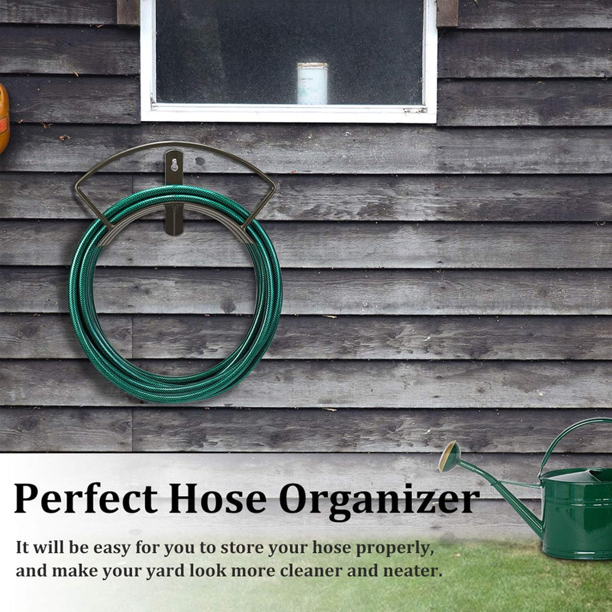 Wall Mounted Garden Hose Holder and Hose Hanger