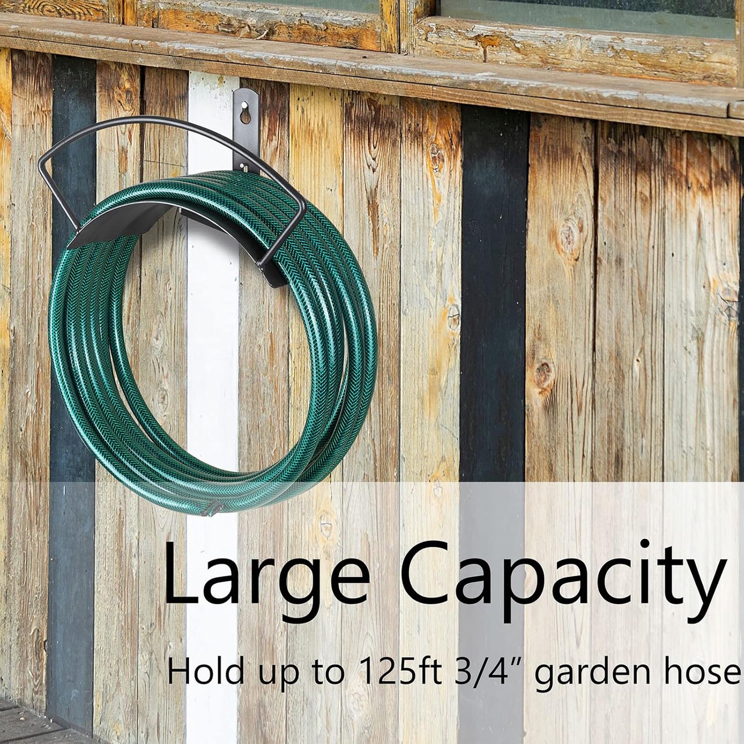 Wall Mounted Garden Hose Holder and Hose Hanger