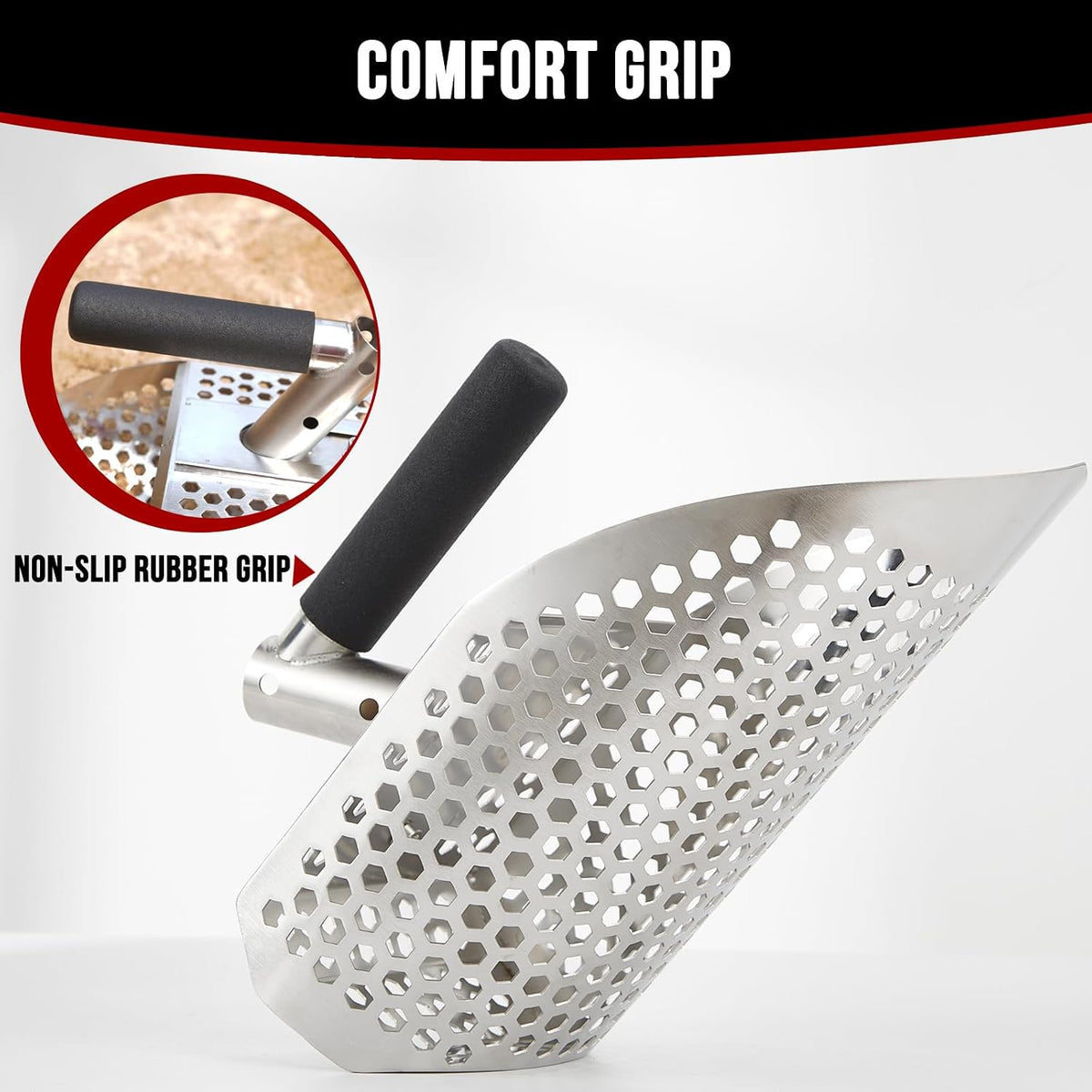 Sand Scoop for Metal Detecting, Metal Detector Accessories for the Beach