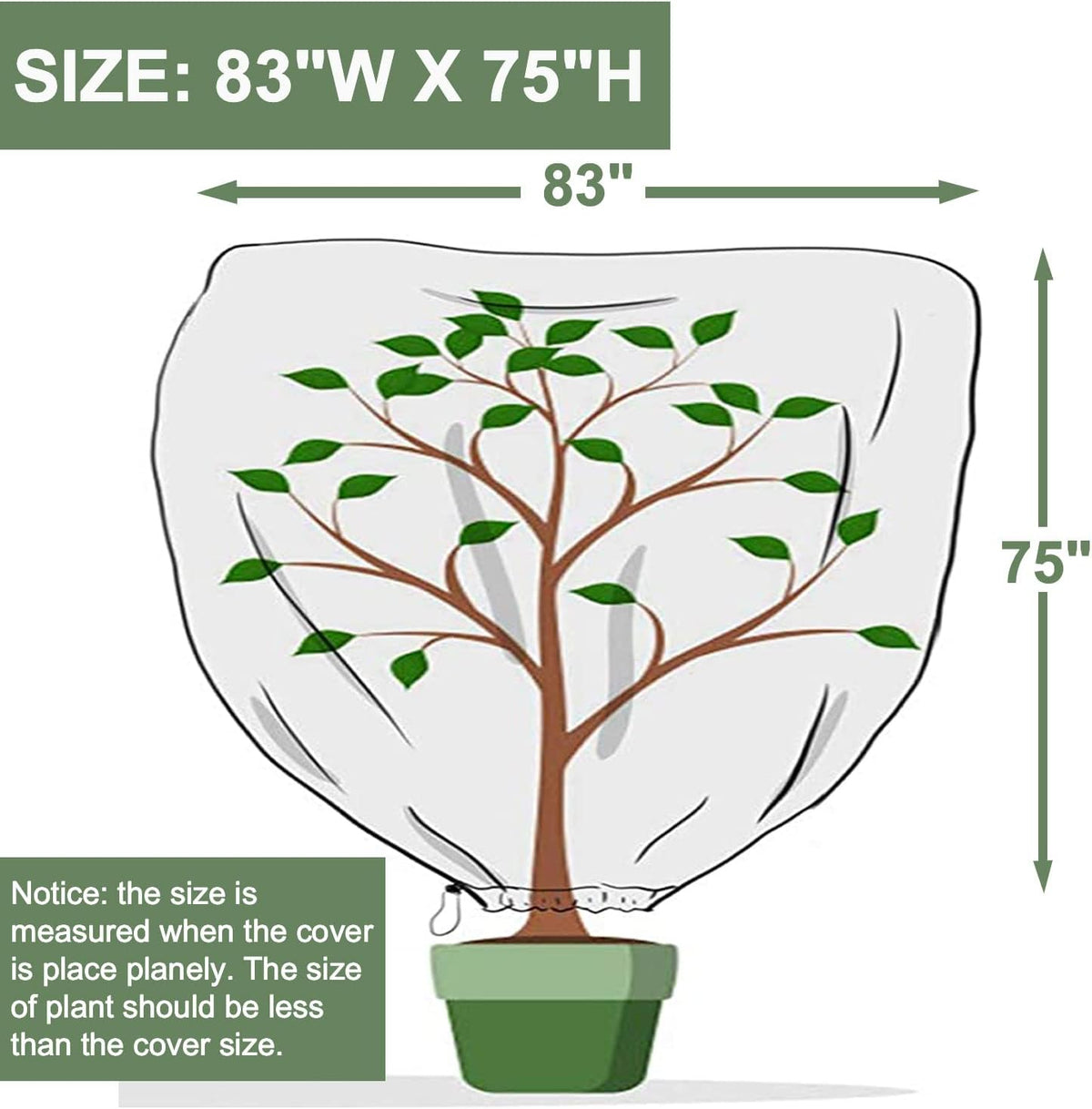 Plant Covers Freeze Protection 10 ft x 30 ft Floating Row Cover 0.9oz/yd² Garden Fabric Plant Cover for Winter Frost/Sun Pest Protection (10FT X 30FT)