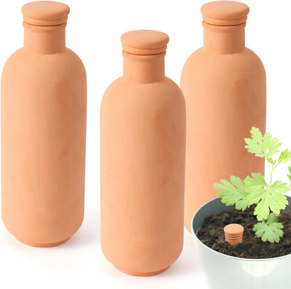 Ollas 8pcs 3.1 * 6inch Watring Can Pot Terracotta Self Watering Planter Insert Vacation Plant Care Olla Watering Terra Cotta Clay Irrigation Globes