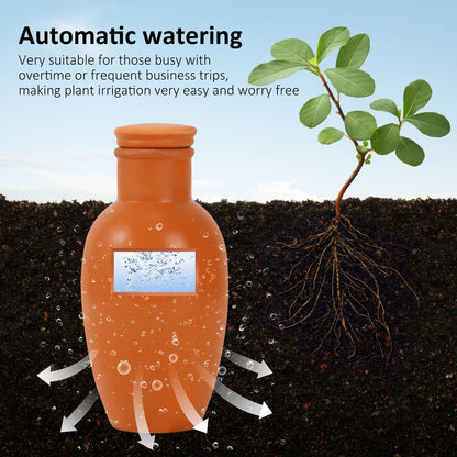 Ollas 8pcs 3.1 * 6inch Watring Can Pot Terracotta Self Watering Planter Insert Vacation Plant Care Olla Watering Terra Cotta Clay Irrigation Globes