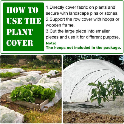 10ftx33ft Garden Netting with Plant Covers Frost Protections Row Floating Covers for Veggie Garden