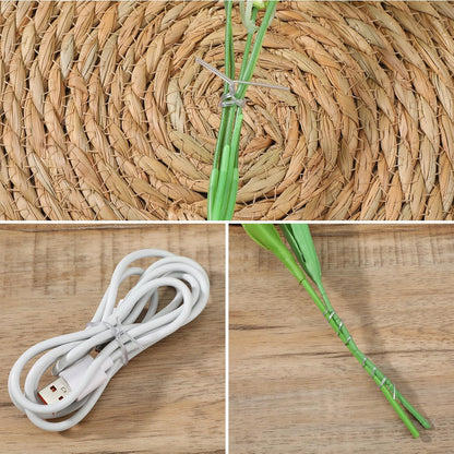 200 Pcs Twist Ties for Plastic Bags 4 inch Bag Tie Twists Reusable Plant Ties for Indoor Plants Metal Bread Tie for Plastic Coffee Bags, Gift Wrapping, Crafts, Plants (Clear and Black)