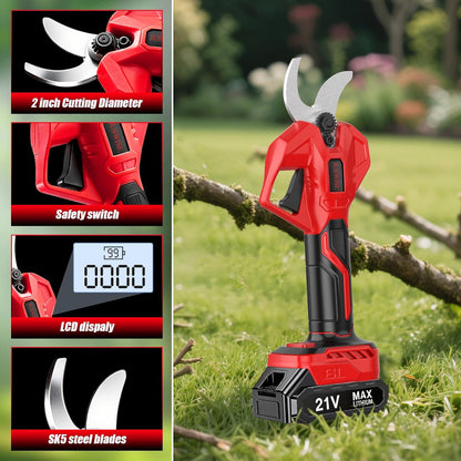 Electric Pruning Shears for Gardening 2.0"(50mm) Cutting Diameter