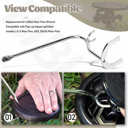 42064 Sprinkler Wrench for Pop-up Impact LG-3 Mini-Paw, AG5 2045A Maxi-Paw