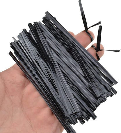 300Pcs 4inches Holographic Pink Metal Twist Ties Bread Candy Coffee Bag Ties Plant Garden Twist Ties for Cellophane Treat Bags Gift Wraping Bags Plastic Bags Party Cake Present Art Crafts
