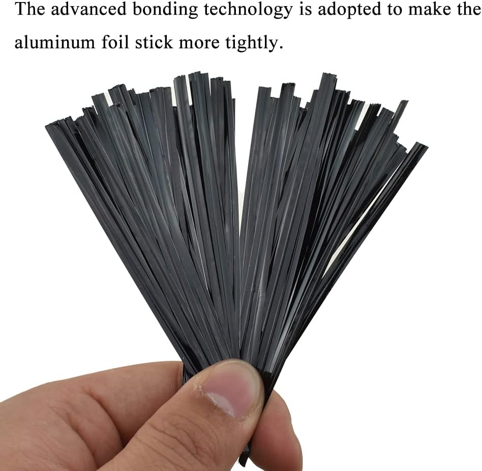 300Pcs 4inches Holographic Pink Metal Twist Ties Bread Candy Coffee Bag Ties Plant Garden Twist Ties for Cellophane Treat Bags Gift Wraping Bags Plastic Bags Party Cake Present Art Crafts