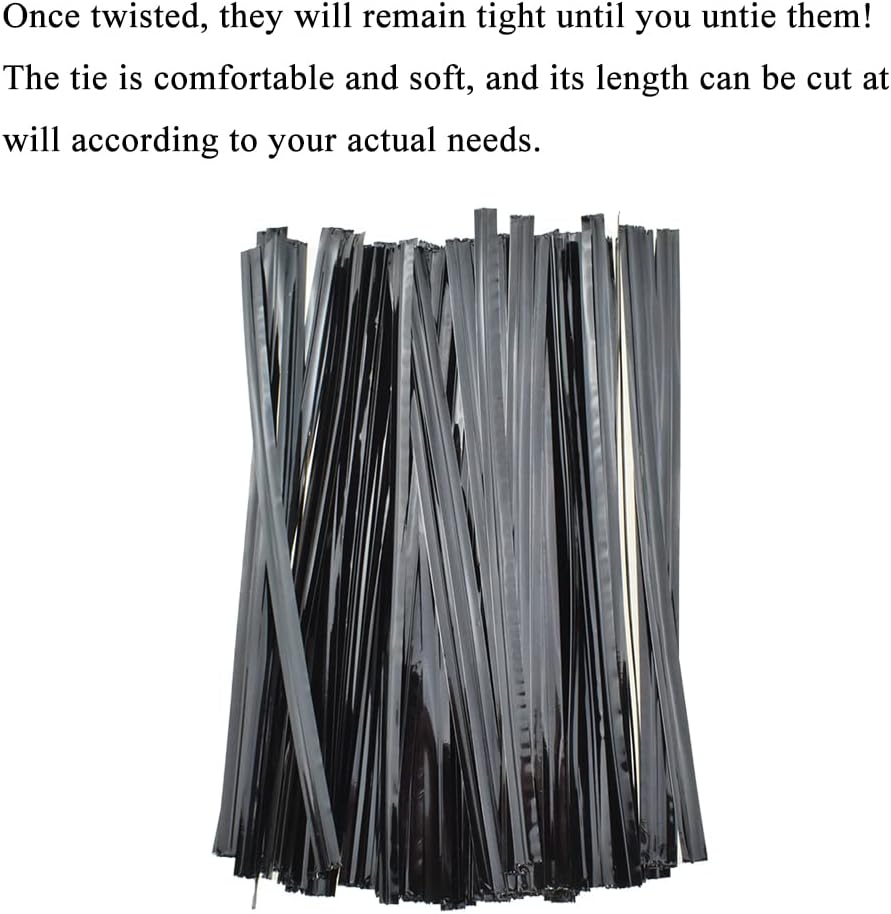300Pcs 4inches Holographic Pink Metal Twist Ties Bread Candy Coffee Bag Ties Plant Garden Twist Ties for Cellophane Treat Bags Gift Wraping Bags Plastic Bags Party Cake Present Art Crafts