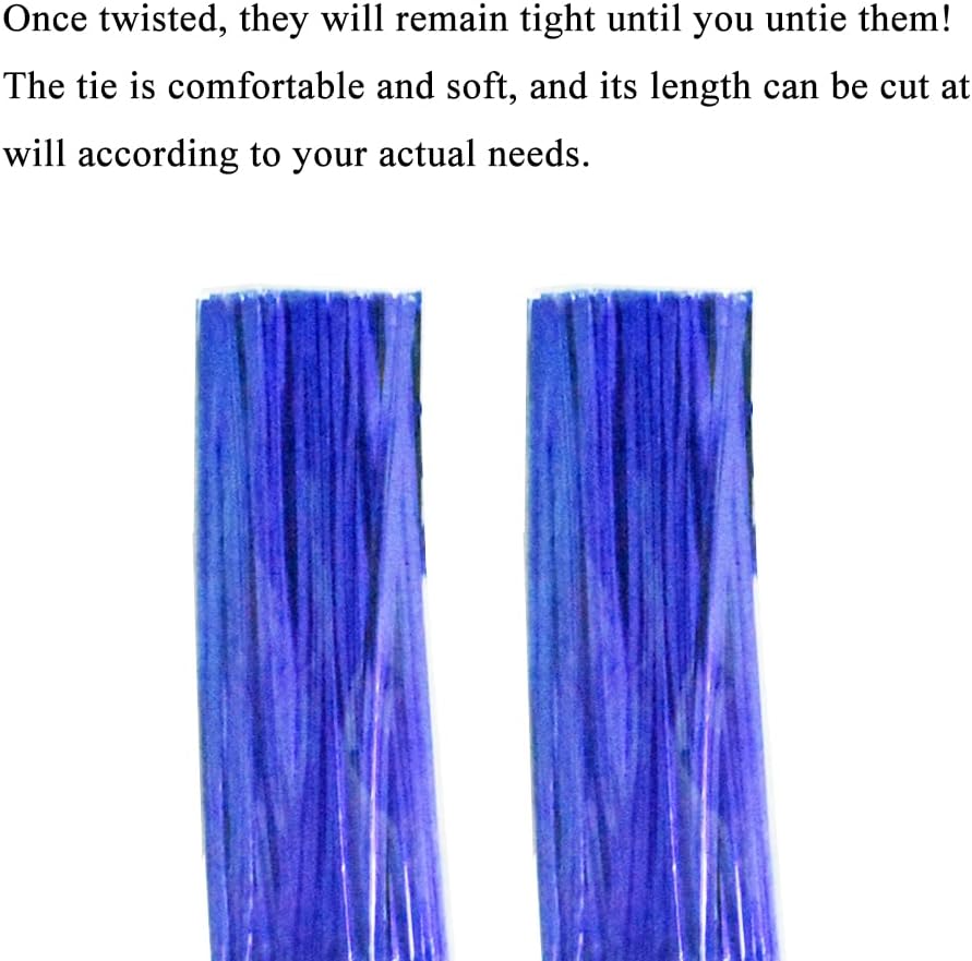 300Pcs 4inches Holographic Pink Metal Twist Ties Bread Candy Coffee Bag Ties Plant Garden Twist Ties for Cellophane Treat Bags Gift Wraping Bags Plastic Bags Party Cake Present Art Crafts