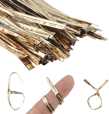 300Pcs 4inches Holographic Pink Metal Twist Ties Bread Candy Coffee Bag Ties Plant Garden Twist Ties for Cellophane Treat Bags Gift Wraping Bags Plastic Bags Party Cake Present Art Crafts