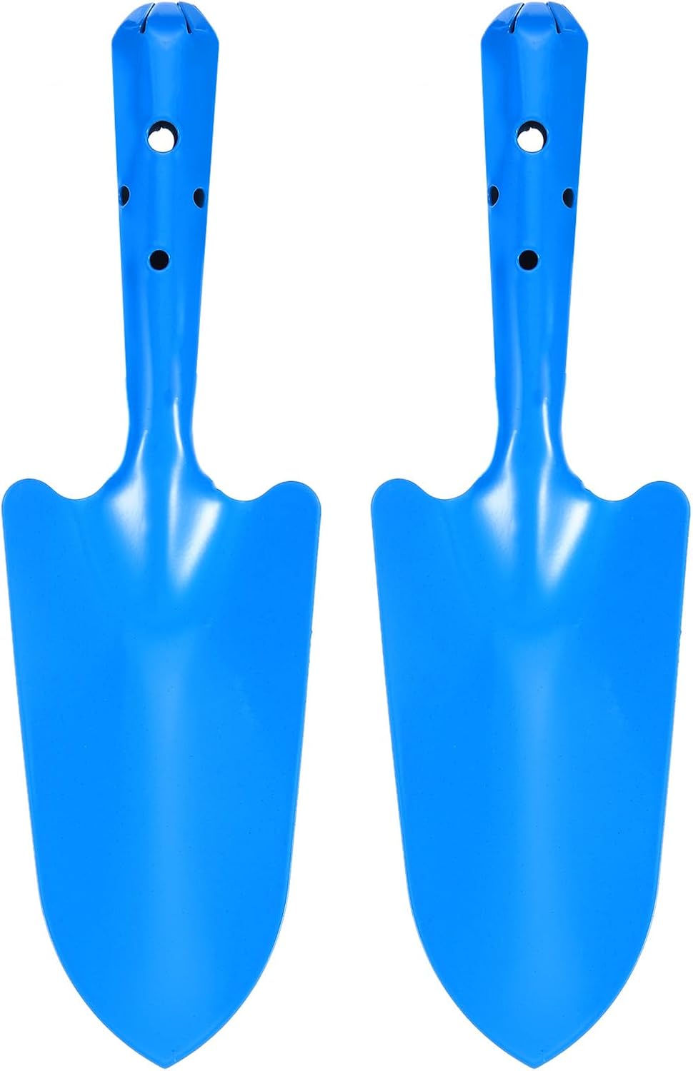 2pcs Mini Colorful Metal Hand Shovel 11" x 3" Digging Trowel Set Transplanting Garden Tools for Flower Soil Digging Planting Weeding Transplanting Garden, Pink