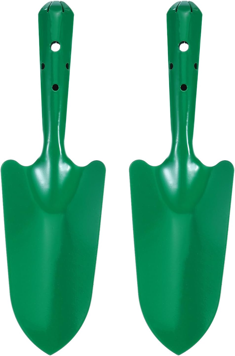 2pcs Mini Colorful Metal Hand Shovel 11" x 3" Digging Trowel Set Transplanting Garden Tools for Flower Soil Digging Planting Weeding Transplanting Garden, Pink