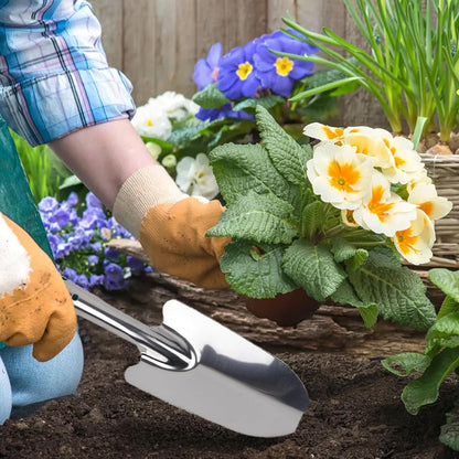 Garden Trowel Stainless Steel Rust Resistant Hand Shovel Garden Spade