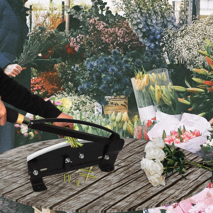 14-Inch Stainless Steel Flower Stem Cutter - Heavy Duty Bunch Cutter with Safety Lock - Perfect for Florists & Gardeners