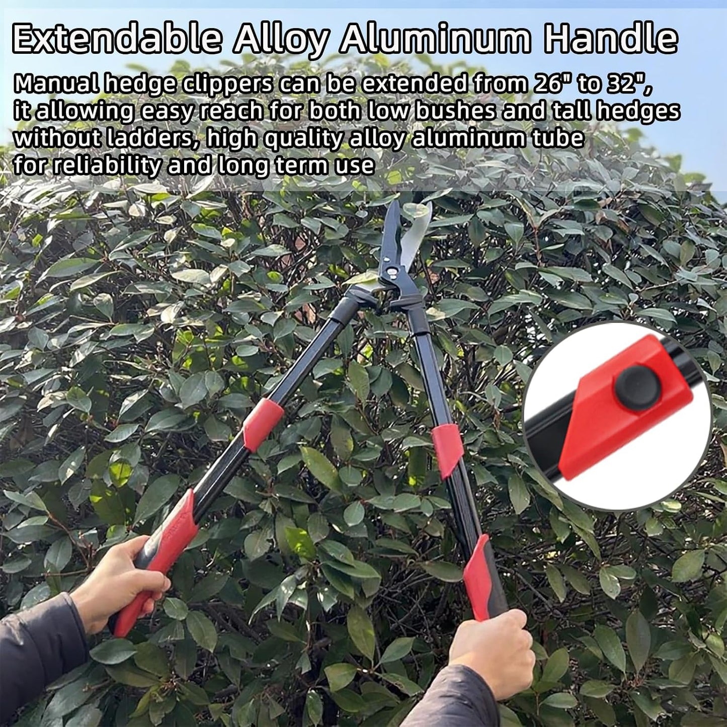 Hedge Clippers Shears Hedge Shears for Trimming Borders, Garden Tools