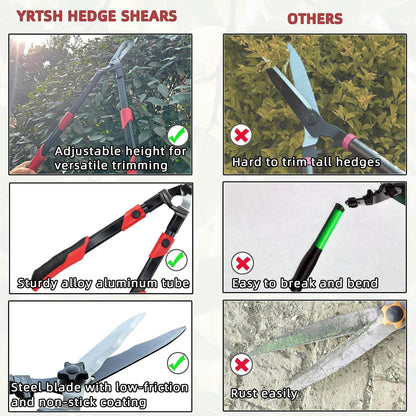 Hedge Clippers Shears Hedge Shears for Trimming Borders, Garden Tools