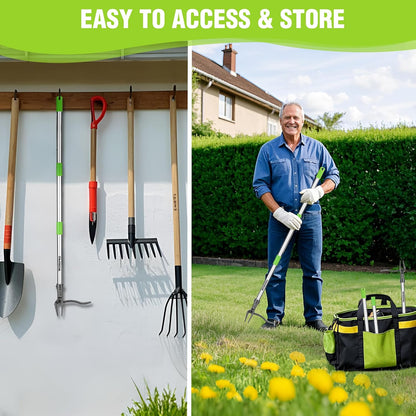Weed Puller Tool with Long Adjustable Handle (33", 46")