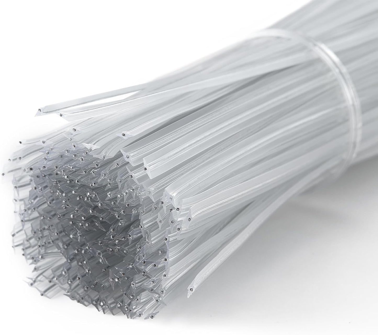 Clear Twist Ties 300Pcs, 5 Inch Metal Wire Twist Ties Plant Garden Twist Tie for Plastic Bags, Treat Bags, Gift Wrapping, Crafts, Garden, Bread Bags, Transparent Reusable Ties