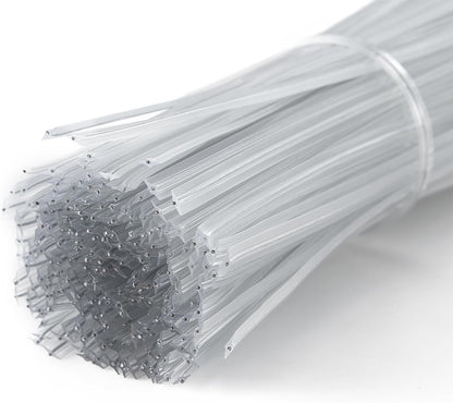 Clear Twist Ties 300Pcs, 5 Inch Metal Wire Twist Ties Plant Garden Twist Tie for Plastic Bags, Treat Bags, Gift Wrapping, Crafts, Garden, Bread Bags, Transparent Reusable Ties
