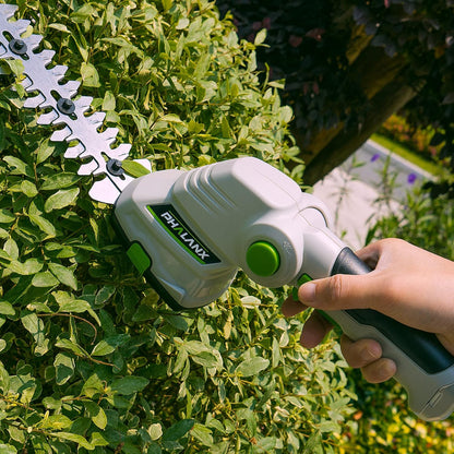 PHALANX Cordless Grass Shears 2-in-1 Handheld Hedge Trimmer,7.2V Electric Grass Trimmer Turnable Handle, Rechargeable Lithium-Ion Battery and Charger Included for Lawn/Garden (Renewed)