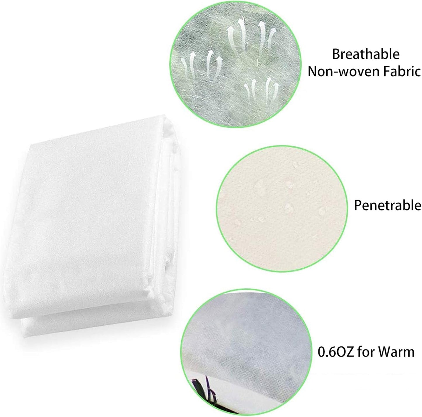 Floating Row Cover- 8.2x32.8ft Frost Blanket 0.6oz Garden Row Covers- Garden Blanket Fabric Plant Cover Protects Outdoor Plants Vegetables from Frost, Sun Insects Harsh Weather
