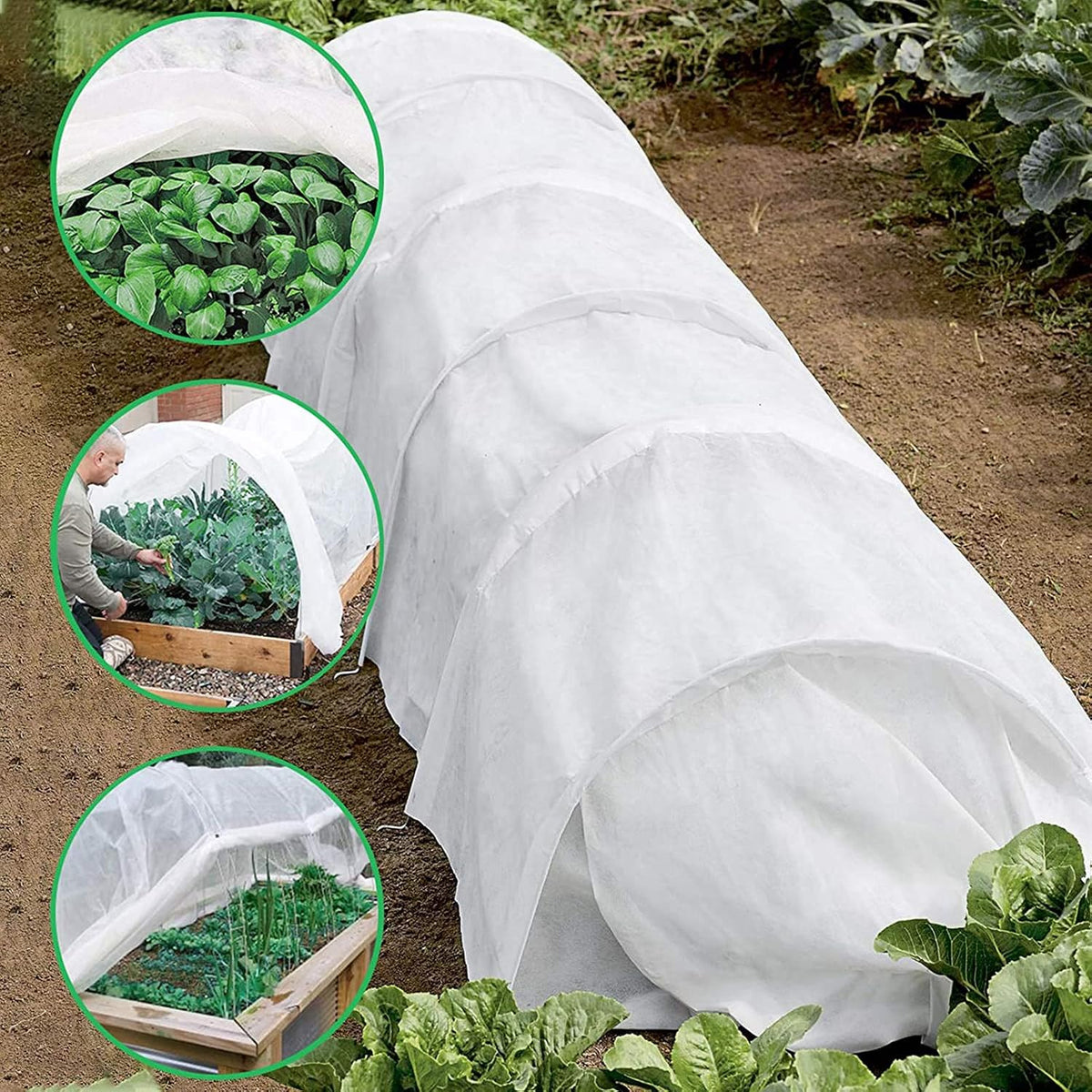 Floating Row Cover- 8.2x32.8ft Frost Blanket 0.6oz Garden Row Covers- Garden Blanket Fabric Plant Cover Protects Outdoor Plants Vegetables from Frost, Sun Insects Harsh Weather