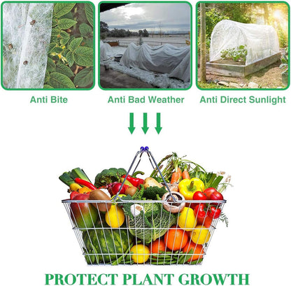Floating Row Cover- 8.2x32.8ft Frost Blanket 0.6oz Garden Row Covers- Garden Blanket Fabric Plant Cover Protects Outdoor Plants Vegetables from Frost, Sun Insects Harsh Weather