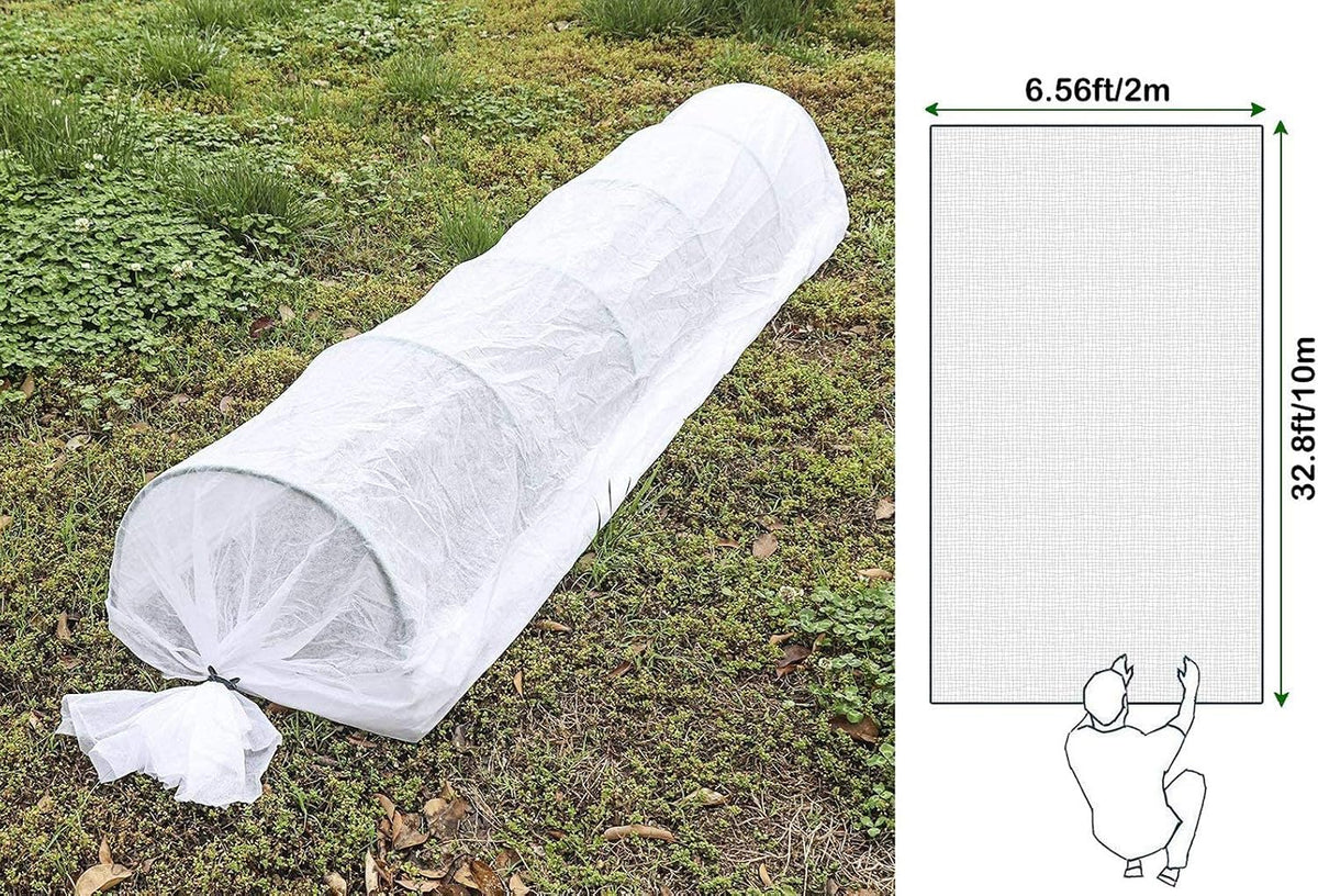 Floating Row Cover- 8.2x32.8ft Frost Blanket 0.6oz Garden Row Covers- Garden Blanket Fabric Plant Cover Protects Outdoor Plants Vegetables from Frost, Sun Insects Harsh Weather