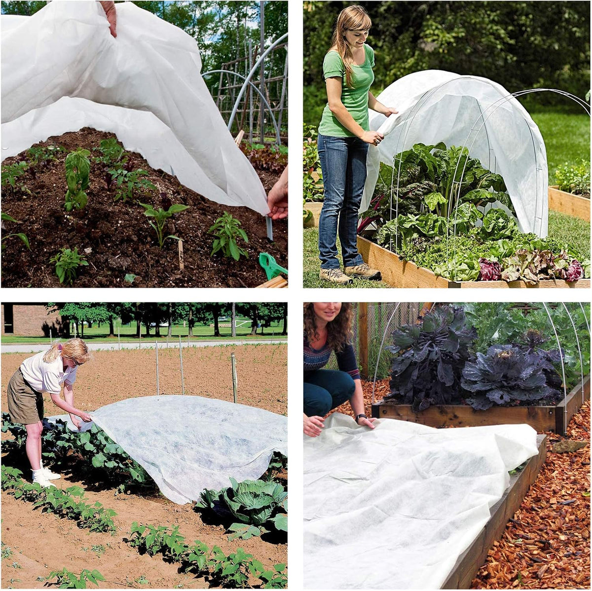 Floating Row Cover- 8.2x32.8ft Frost Blanket 0.6oz Garden Row Covers- Garden Blanket Fabric Plant Cover Protects Outdoor Plants Vegetables from Frost, Sun Insects Harsh Weather
