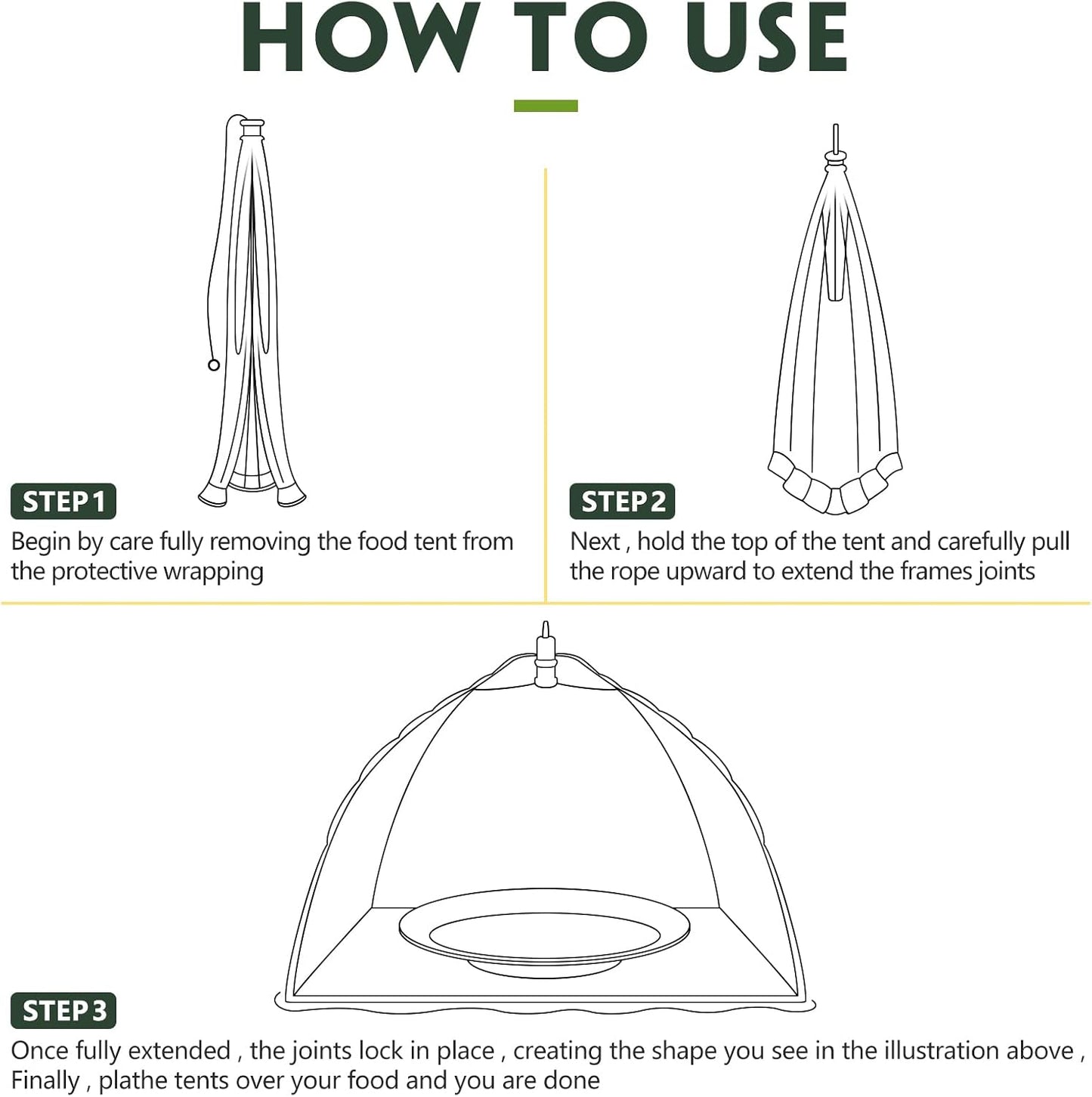 4 Pack Mesh Plant Cover Dome Tent Protector,17 X 17 Inch,White