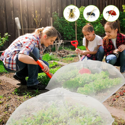4 Pack Mesh Plant Cover Dome Tent Protector,17 X 17 Inch,White