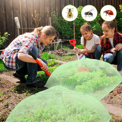 4 Pack Mesh Plant Cover Dome Tent Protector,17 X 17 Inch,White