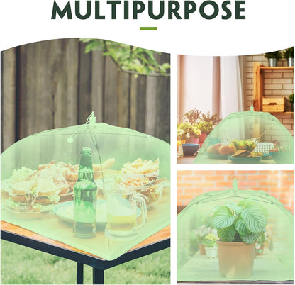 4 Pack Mesh Plant Cover Dome Tent Protector,17 X 17 Inch,White
