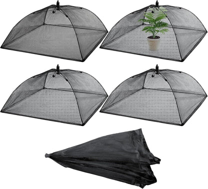 4 Pack Mesh Plant Cover Dome Tent Protector,17 X 17 Inch,White