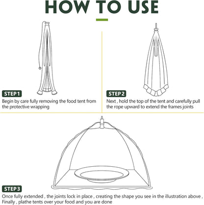 4 Pack Mesh Plant Cover Dome Tent Protector,17 X 17 Inch,White