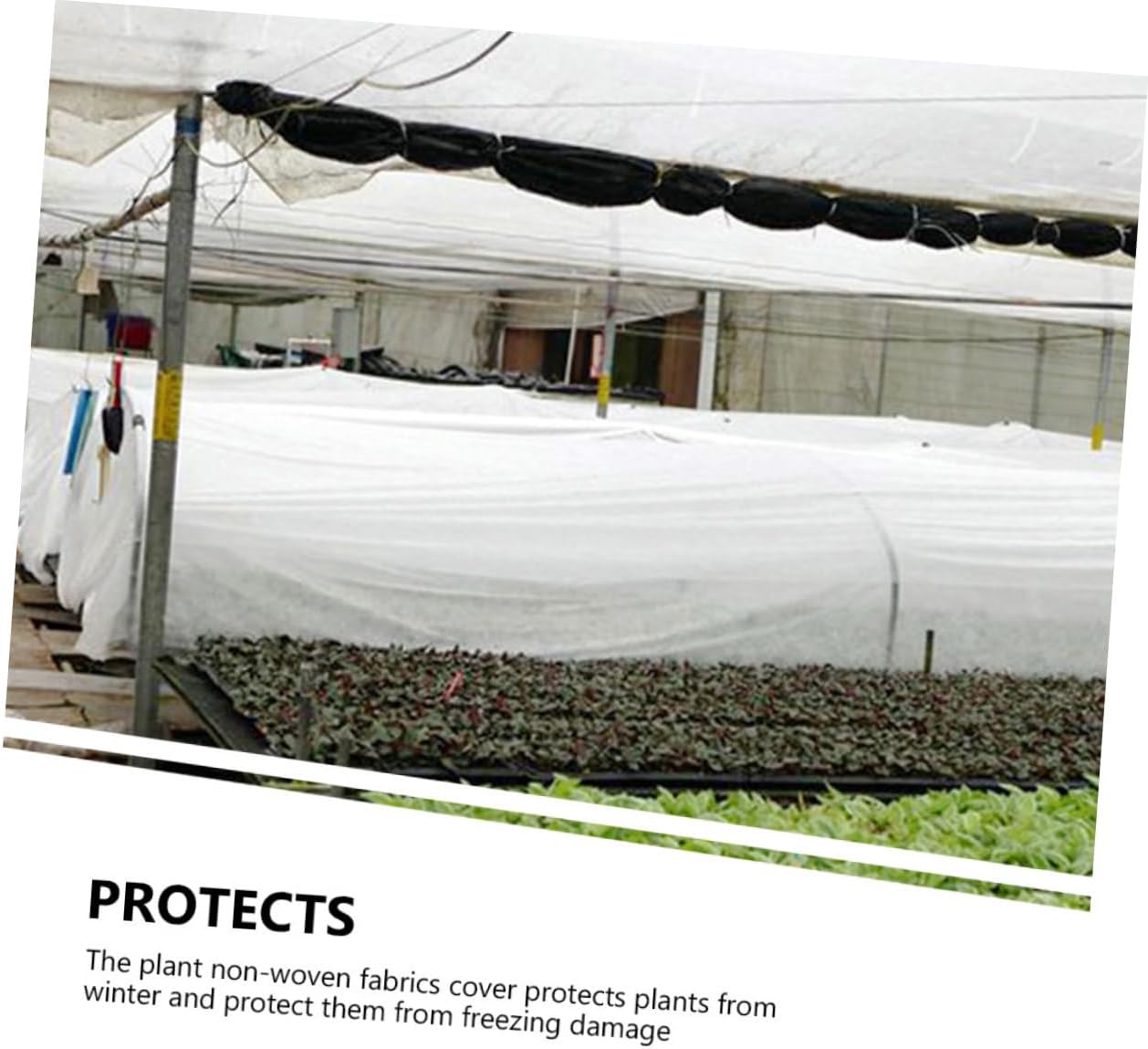 Warm Plant Protecting Non Woven Fabric Cover for Winter Shrub Protection Reusable Floating Row Cover for Vegetables Frost Blankets for Outdoor Plants