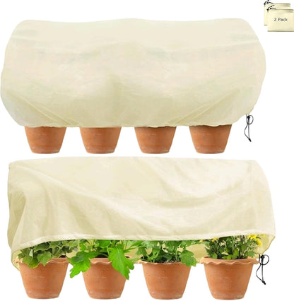 Frost Cloth Plant Freeze Protection, 4-Packfrost Blankets for Outdoor Plants,31.4 × 39.3 Inchesplant Frost Protection Covers.