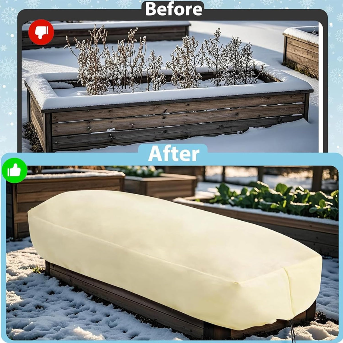 Frost Cloth Plant Freeze Protection, 4-Packfrost Blankets for Outdoor Plants,31.4 × 39.3 Inchesplant Frost Protection Covers.