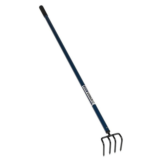 Prong Cultivator (Various Size and Style), 60" Powder-Coated Aluminum handle with Cushion Grip, S500 Industrial Series- Welded 4-Prong