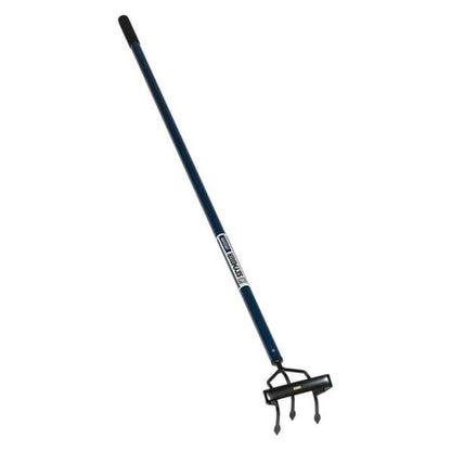 Prong Cultivator (Various Size and Style), 60" Powder-Coated Aluminum handle with Cushion Grip, S500 Industrial Series- Welded 4-Prong