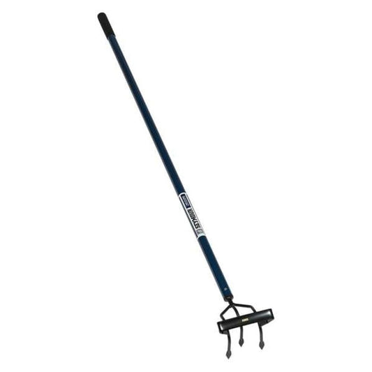 Prong Cultivator (Various Size and Style), 60" Powder-Coated Aluminum handle with Cushion Grip, S500 Industrial Series- Welded 4-Prong
