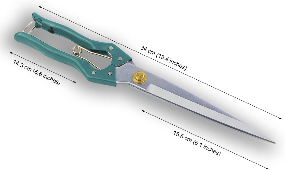 Hand Shears for Gardening or Sheep Shearing - Manganese Stainless Steel Topiary/hedge scissors for Pruning GD-010-S