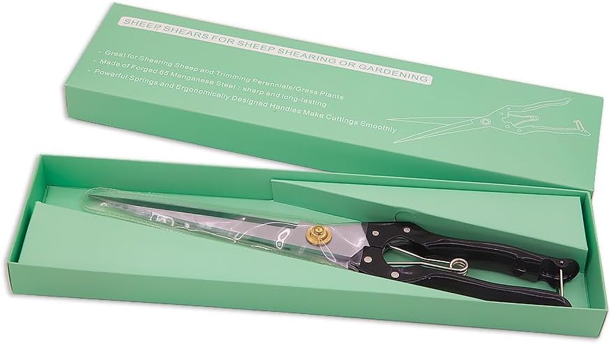 Hand Shears for Gardening or Sheep Shearing - Manganese Stainless Steel Topiary/hedge scissors for Pruning GD-010-S