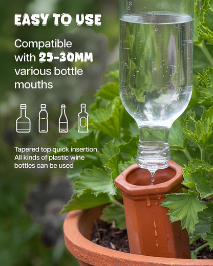 Iridescent Self Watering Globes, Glass Rainbow Plant Watering Globes, Self Watering Planter Insert, Automatic Plant Waterer Indoor (Medium-2 Pcs Iridescent, Medium)